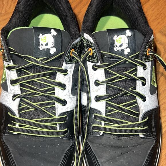DC Ken Block Pure 43 Size 10 Skate Shoes Black Lime Citrus RARE - Picture 11 of 16